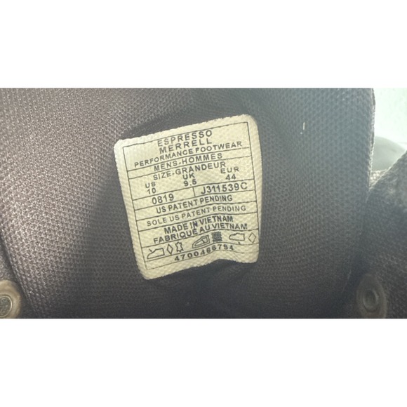 Merrell Vego Mid LTR J311539C Waterproof Hiking Boots Ankle Shoes Mens Size 10 - Picture 5 of 7